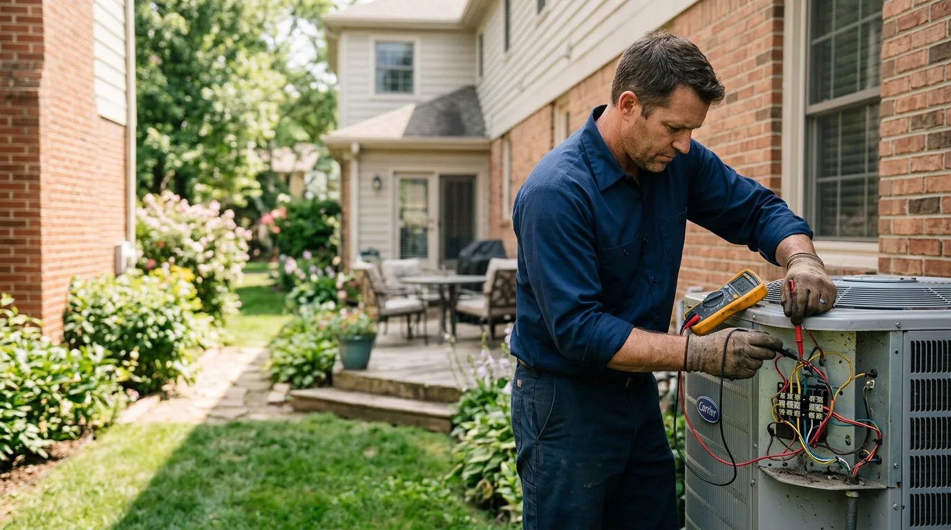 HVAC technician working near Eckley, CO